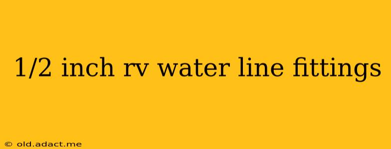 1/2 inch rv water line fittings