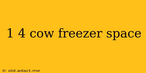 1 4 cow freezer space