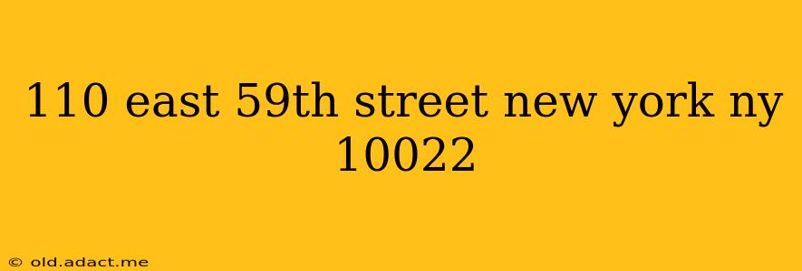 110 east 59th street new york ny 10022