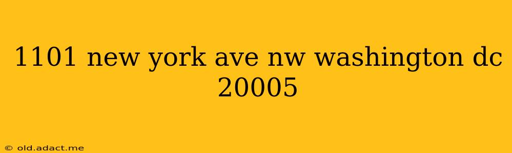 1101 new york ave nw washington dc 20005