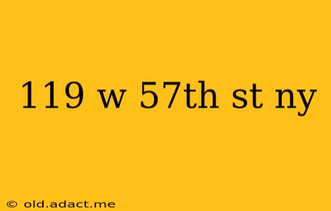 119 w 57th st ny
