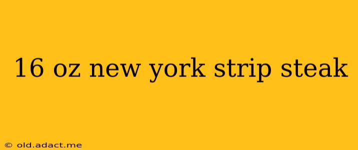 16 oz new york strip steak