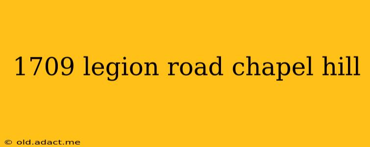 1709 legion road chapel hill