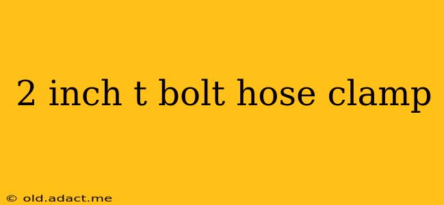 2 inch t bolt hose clamp