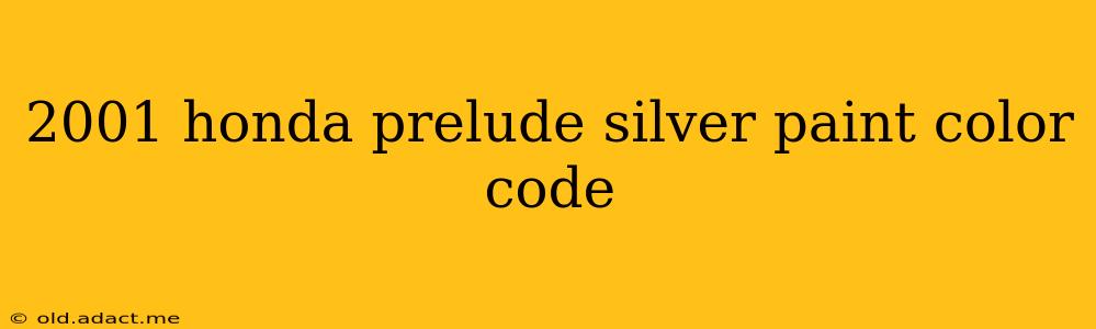 2001 honda prelude silver paint color code