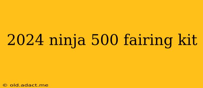 2024 ninja 500 fairing kit