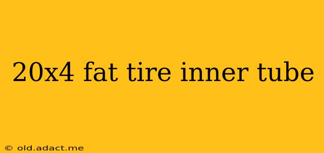 20x4 fat tire inner tube