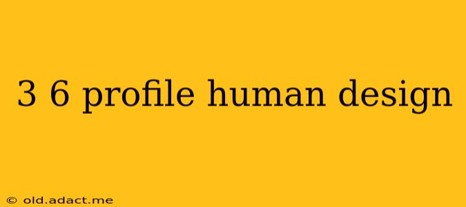 3 6 profile human design