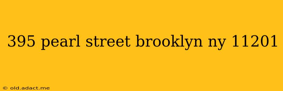 395 pearl street brooklyn ny 11201