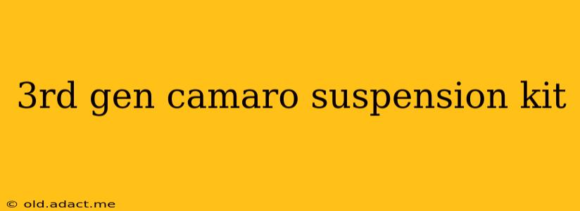 3rd gen camaro suspension kit