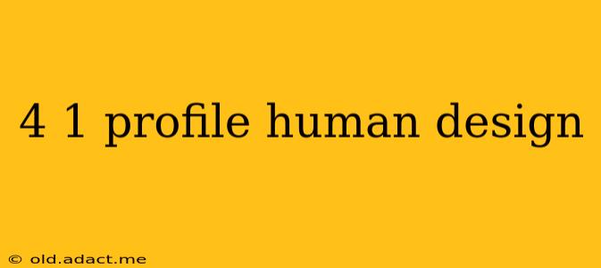 4 1 profile human design