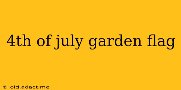 4th of july garden flag