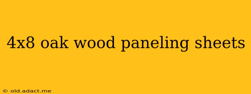 4x8 oak wood paneling sheets