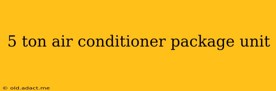 5 ton air conditioner package unit