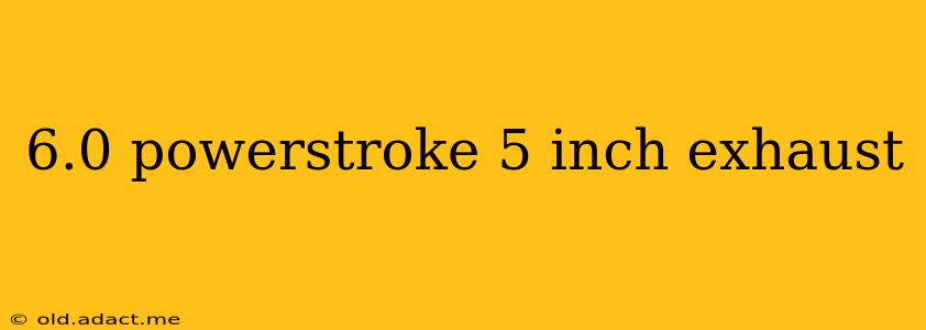 6.0 powerstroke 5 inch exhaust