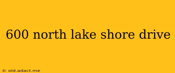 600 north lake shore drive