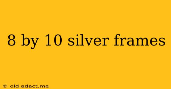8 by 10 silver frames