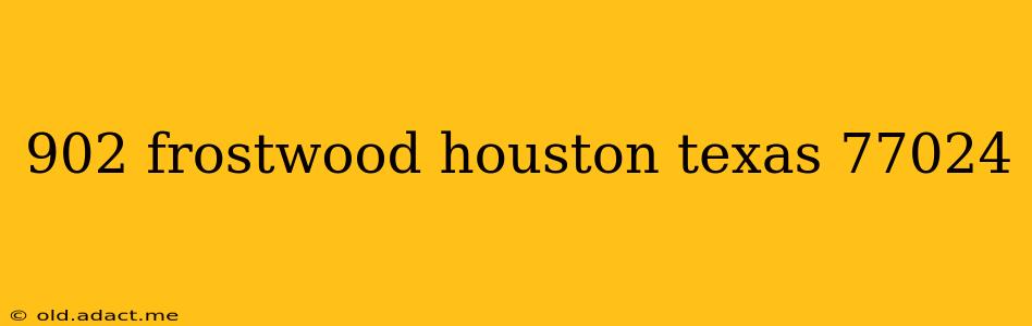 902 frostwood houston texas 77024