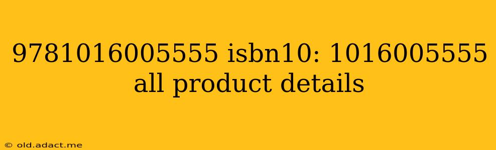 9781016005555 isbn10: 1016005555 all product details