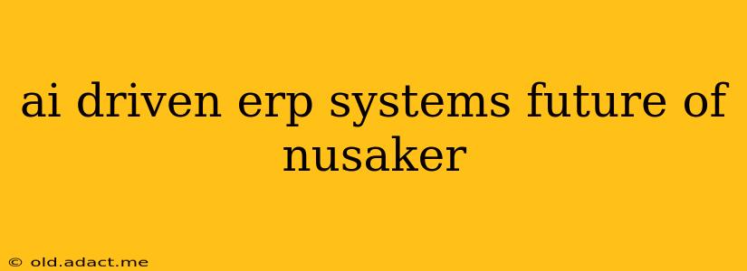 ai driven erp systems future of nusaker