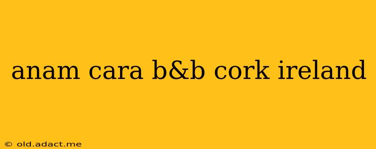 anam cara b&b cork ireland