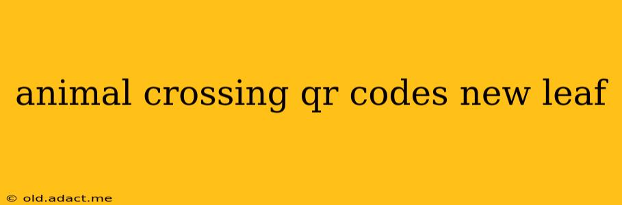 animal crossing qr codes new leaf