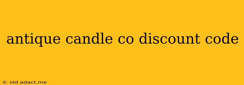 antique candle co discount code