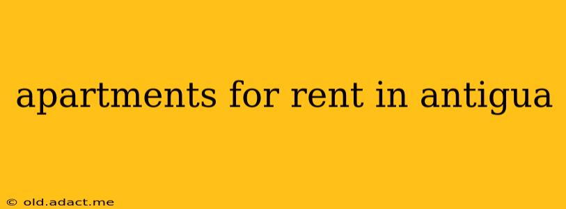 apartments for rent in antigua