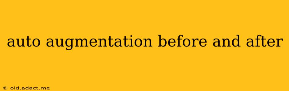 auto augmentation before and after