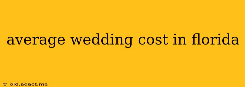 average wedding cost in florida