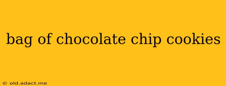 bag of chocolate chip cookies