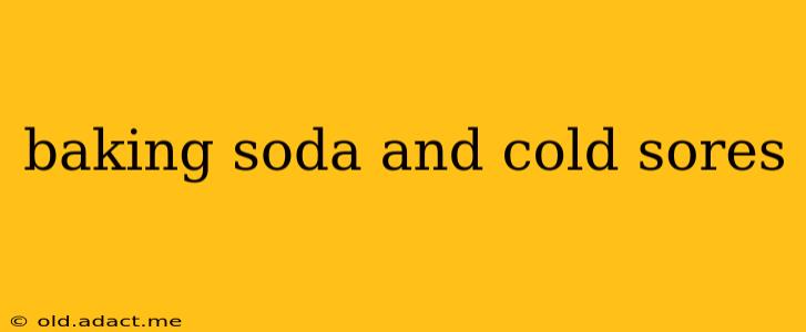 baking soda and cold sores