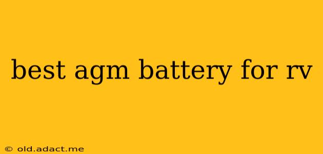 best agm battery for rv