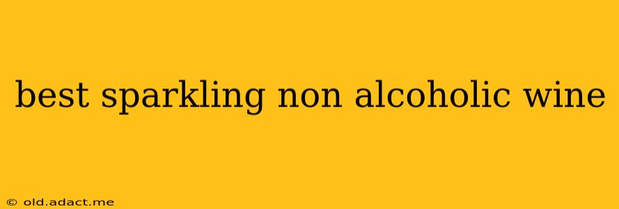 best sparkling non alcoholic wine
