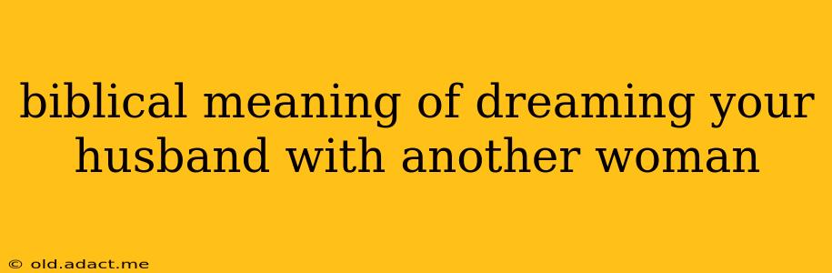 biblical meaning of dreaming your husband with another woman