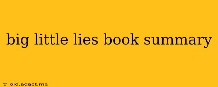 big little lies book summary