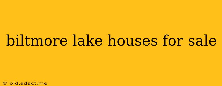 biltmore lake houses for sale