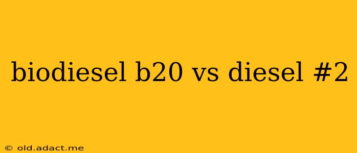 biodiesel b20 vs diesel #2