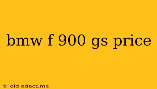bmw f 900 gs price