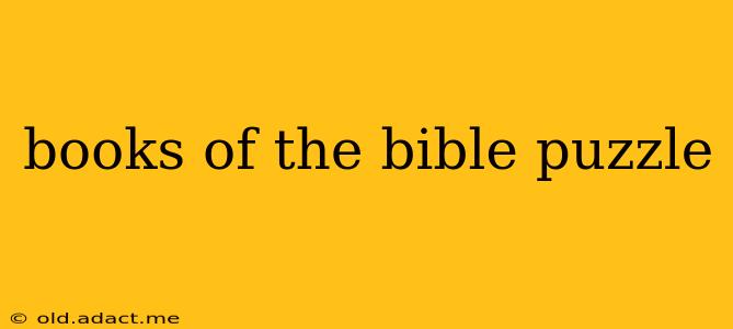 books of the bible puzzle