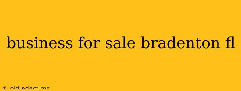 business for sale bradenton fl
