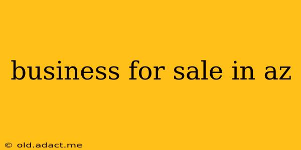 business for sale in az