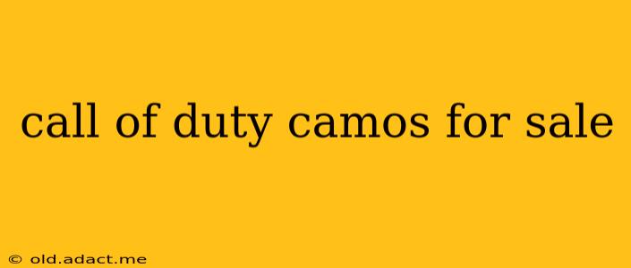 call of duty camos for sale