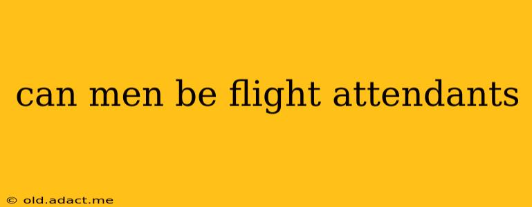 can men be flight attendants
