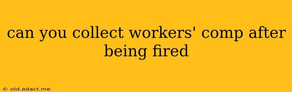 can you collect workers' comp after being fired