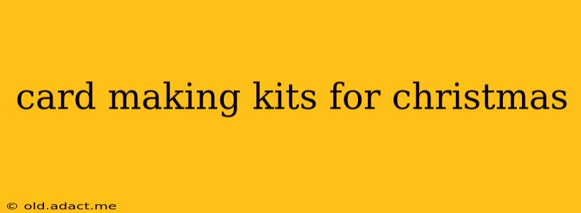 card making kits for christmas