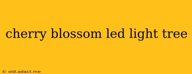 cherry blossom led light tree