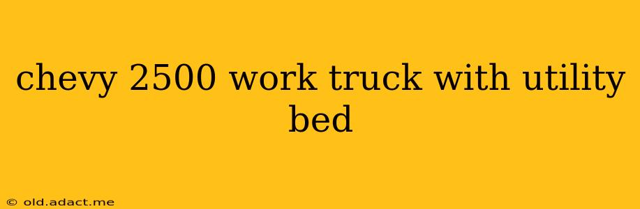 chevy 2500 work truck with utility bed