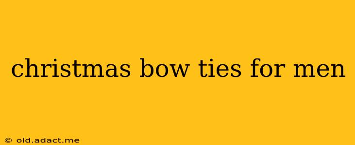 christmas bow ties for men