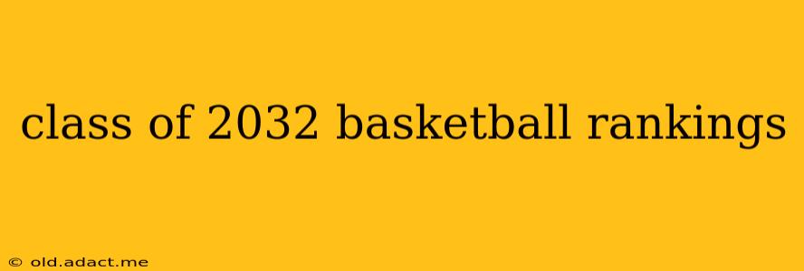 class of 2032 basketball rankings